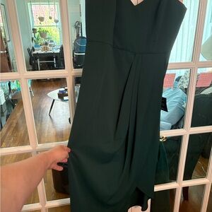 Lulu's Reinette Dark Green Midi Dress Cocktail wedding guest XL new with tags